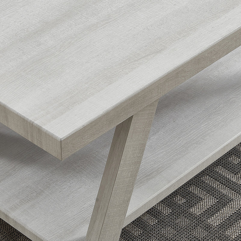 Table de bout Athens, H 22 po x l 14 po x P 23,5 po, Blanc, Blanc