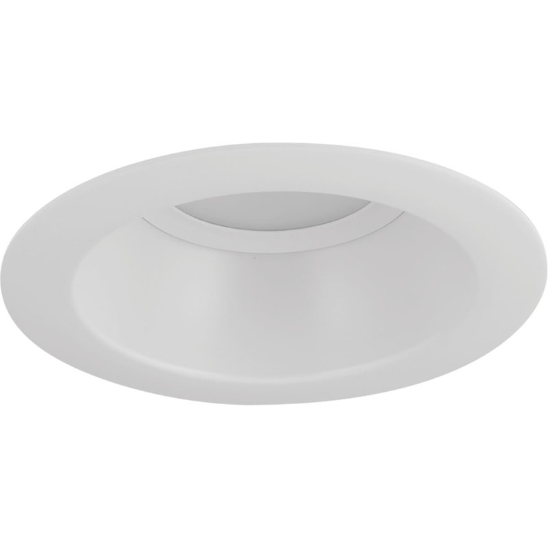 Plafonnier encastré rond 5 po, Blanc satiné