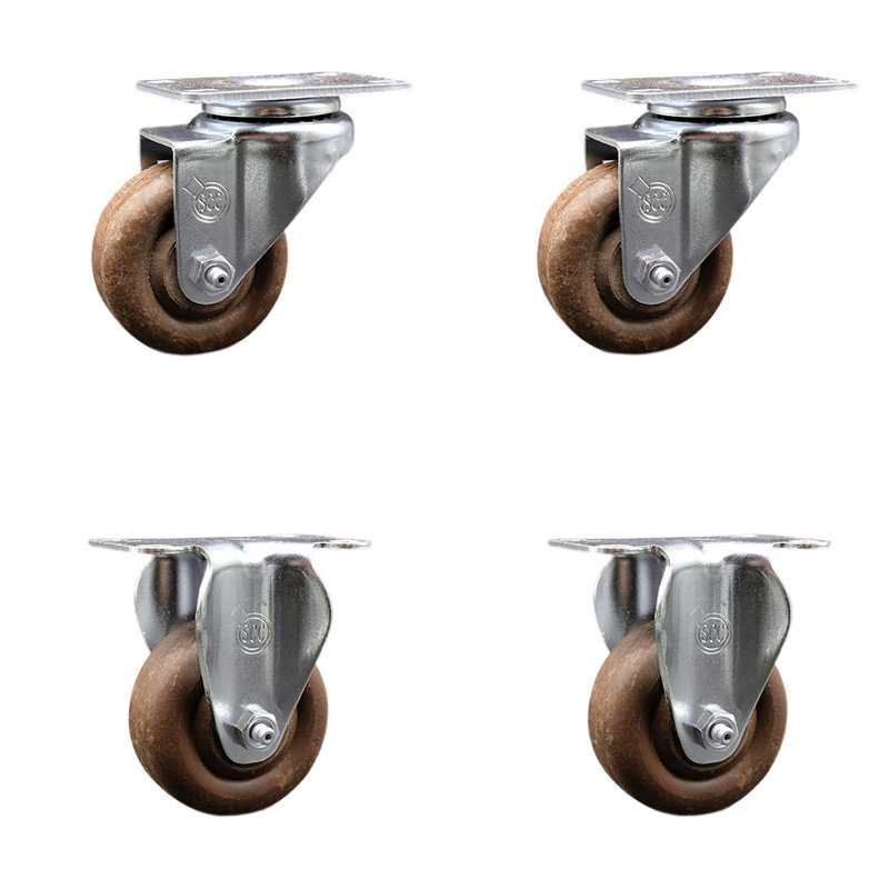 Ensemble de 4 roulettes 4 pièces
