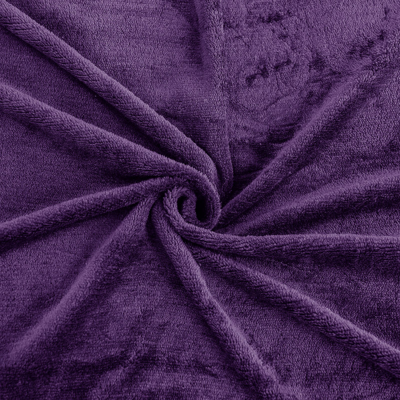 Sherpa Throw Blanket, Purple, 150cm W x 200cm L