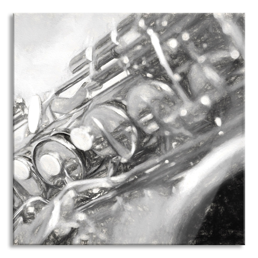 Glasbild Saxophone