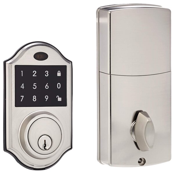 South Main Hardware Electronic Single Cylinder Deadbolt & Reviews | Wayfair