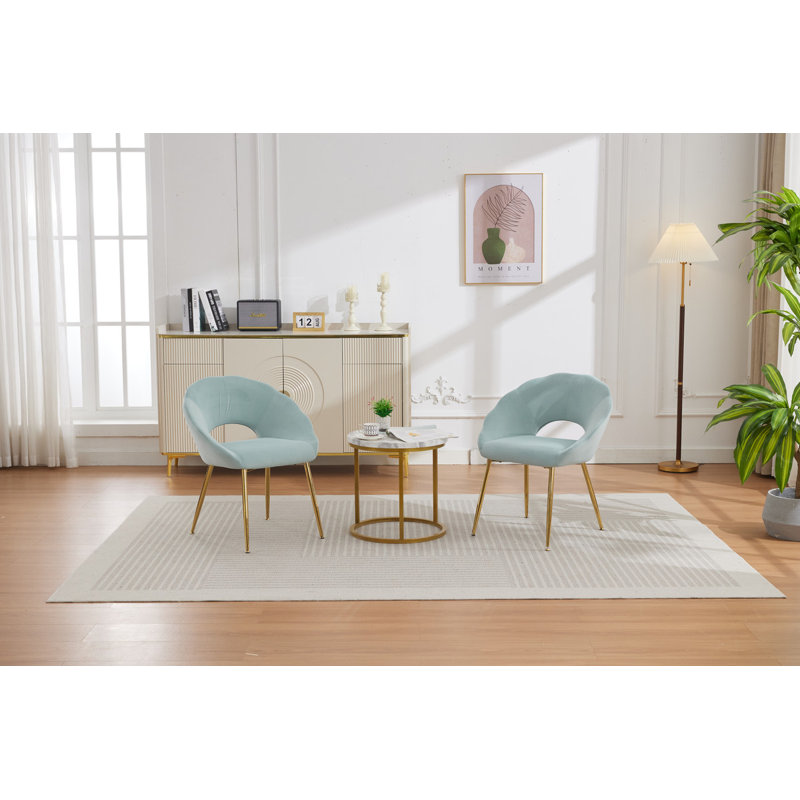Chaise rembourrée avec dossier à accoudoirs, Vert