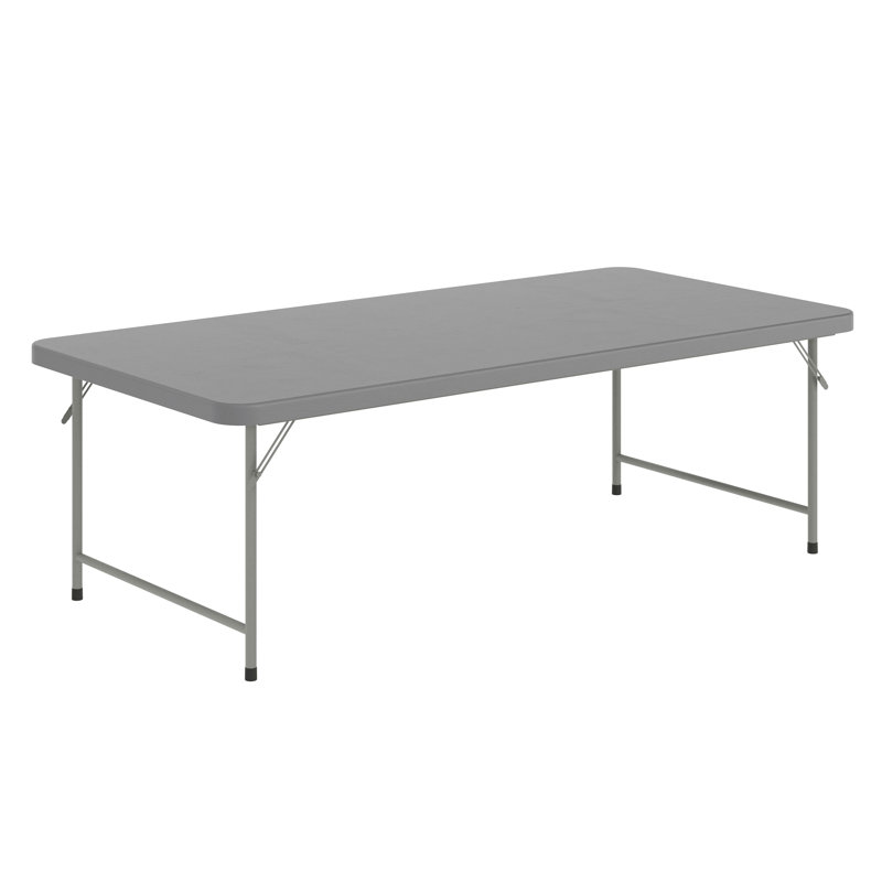 Table pliante pour enfants Parker, H 19 po x l 59,5 po x P 29 po, Gris granite