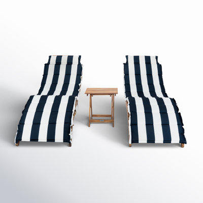 Alois Chaise Lounge Set with Cushion and Table by Sol 72 Outdoor