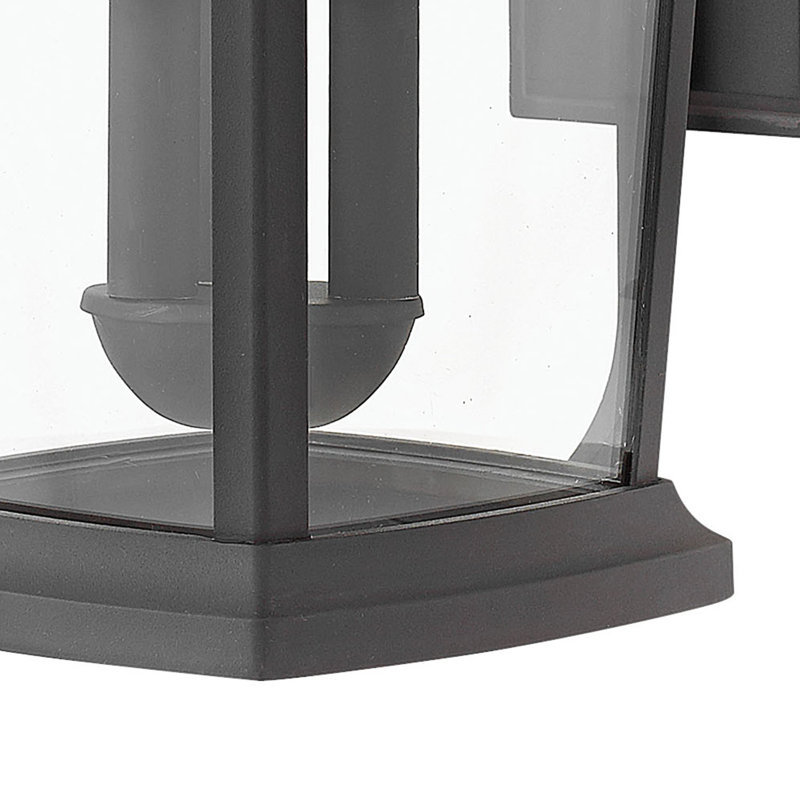 Bromley 3-Light Outdoor Wall Lantern, Museum Black, Yes
