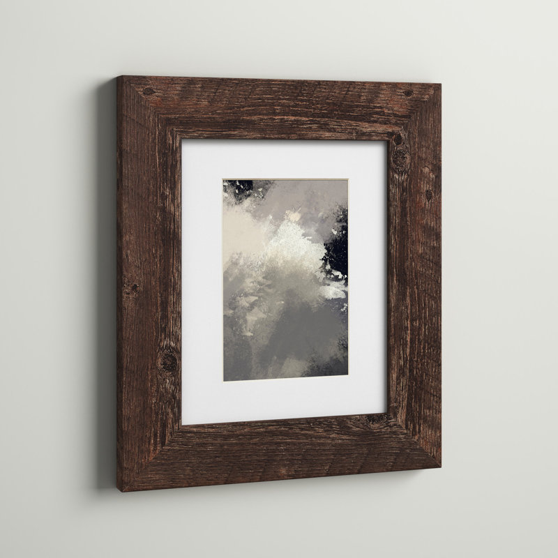 Cadre photo simple Kimura, Chêne brun, 12 po x 15 po emmêlé à 8,5 po x 11 po