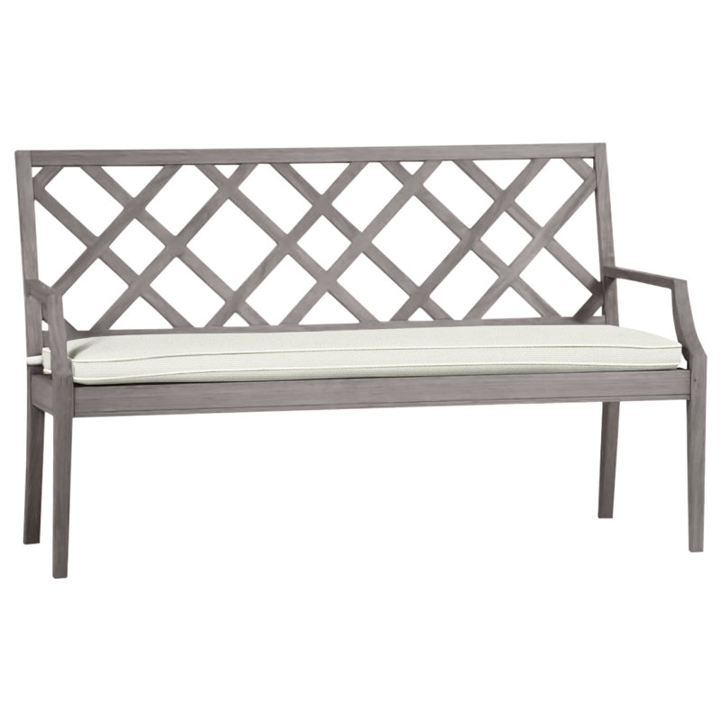 Banc 60 po Haley Teak - Huître, Huître teck, Blanc naturel, Welt