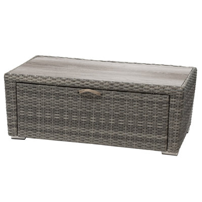 Rectangular Acacia Solid Wood Outdoor Coffee Table - 116 cm W 60 cm D