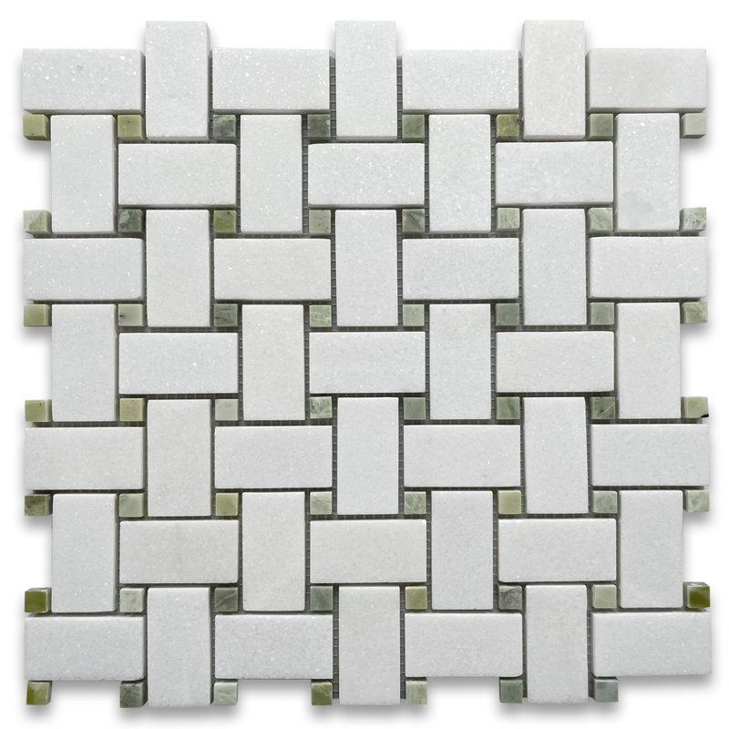 Carreau de mosaïque en marbre 12 po x 12 po