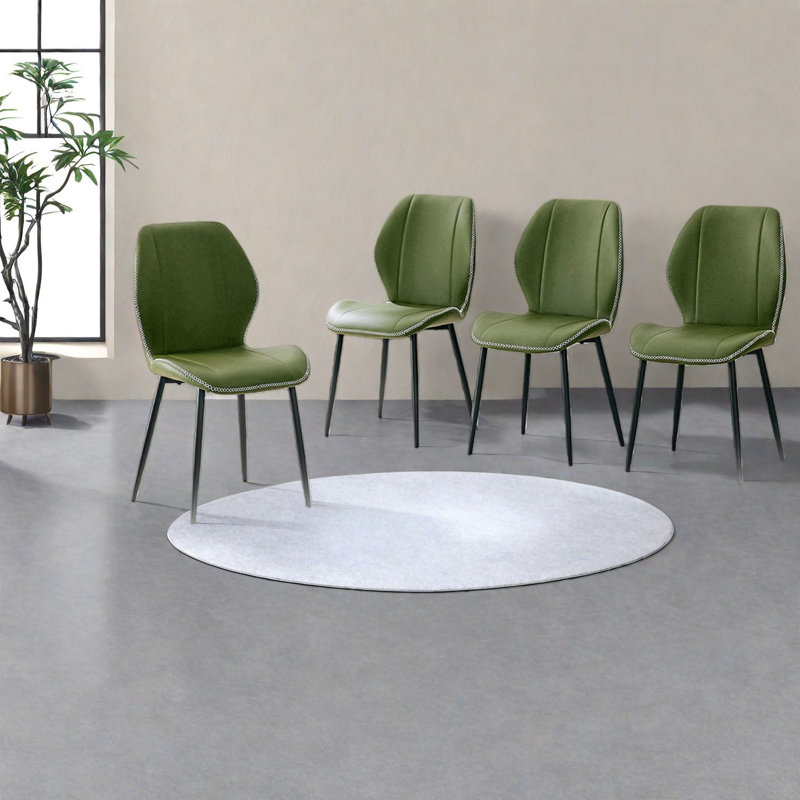 Chaises de salle à manger confortables d'unité centrale, ensemble rétro moderne en métal pour la maison de cuisine