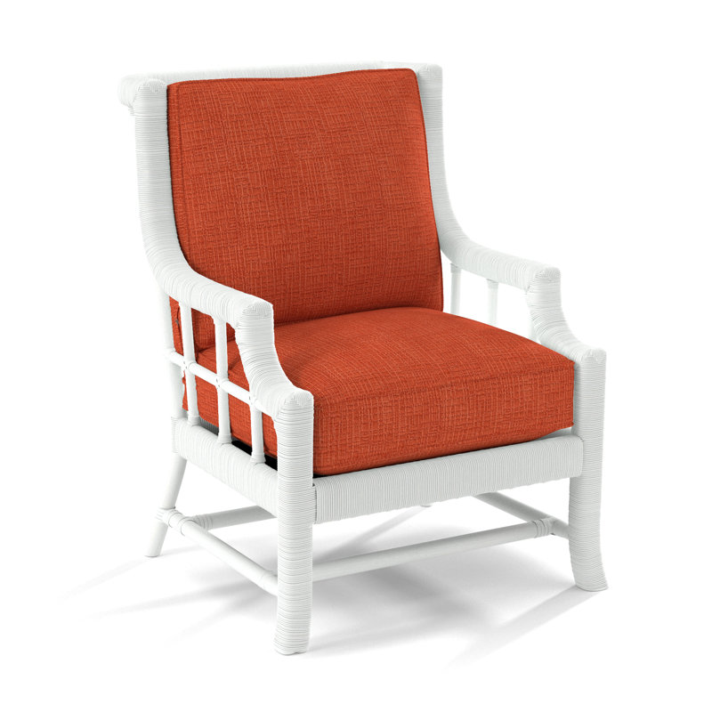Lafayette Armchair, Frost White, White Performance Fabric; 0851-94