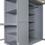 Lit mezzanine avec garde-robe, bureau et tablettes-206848119
