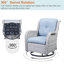 Chaise d'extérieur en osier / rotin avec coussins Lucama-1432741734-1413351502