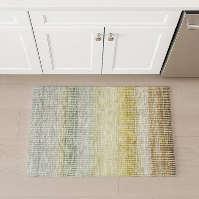 Machine Washable Indoor/Outdoor Jouett ACN2313 Stripes Rug