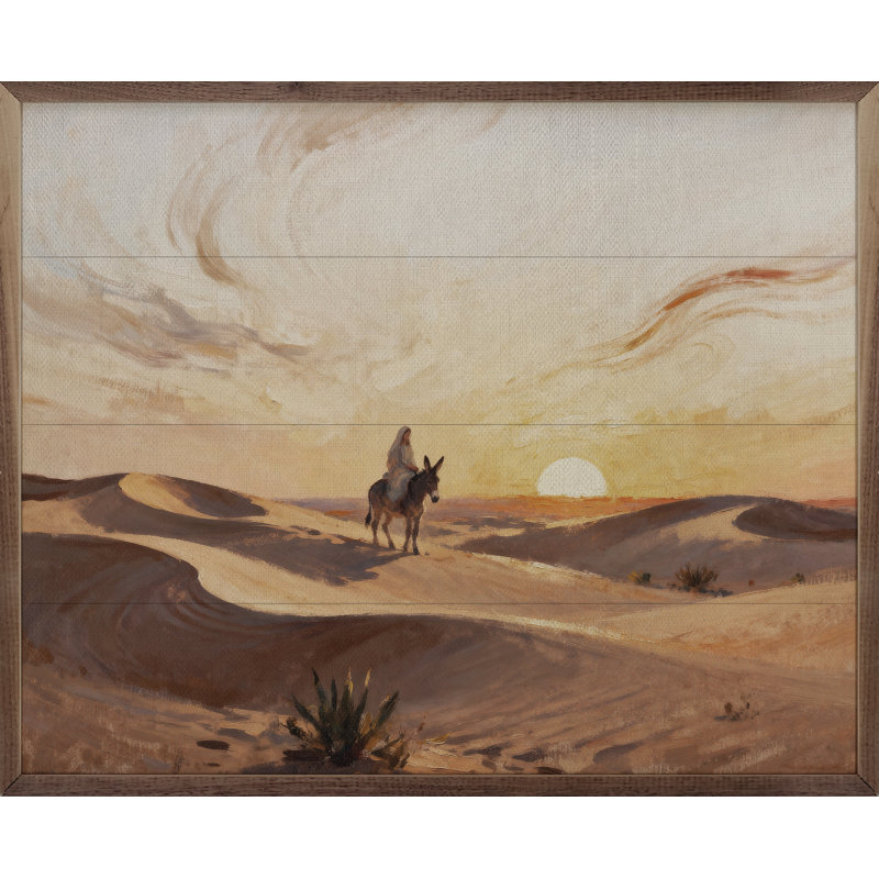 Mary In The Desert, H 32 po x l 40 po