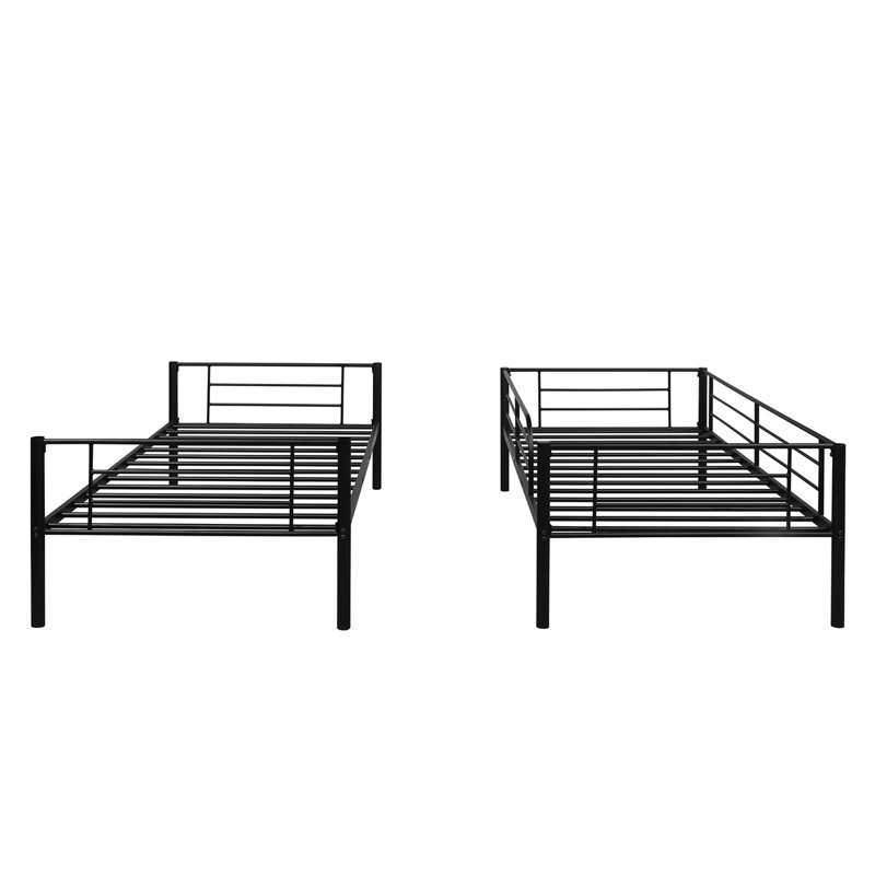 Bennington Kids Twin Over Twin Bunk Bed, Black