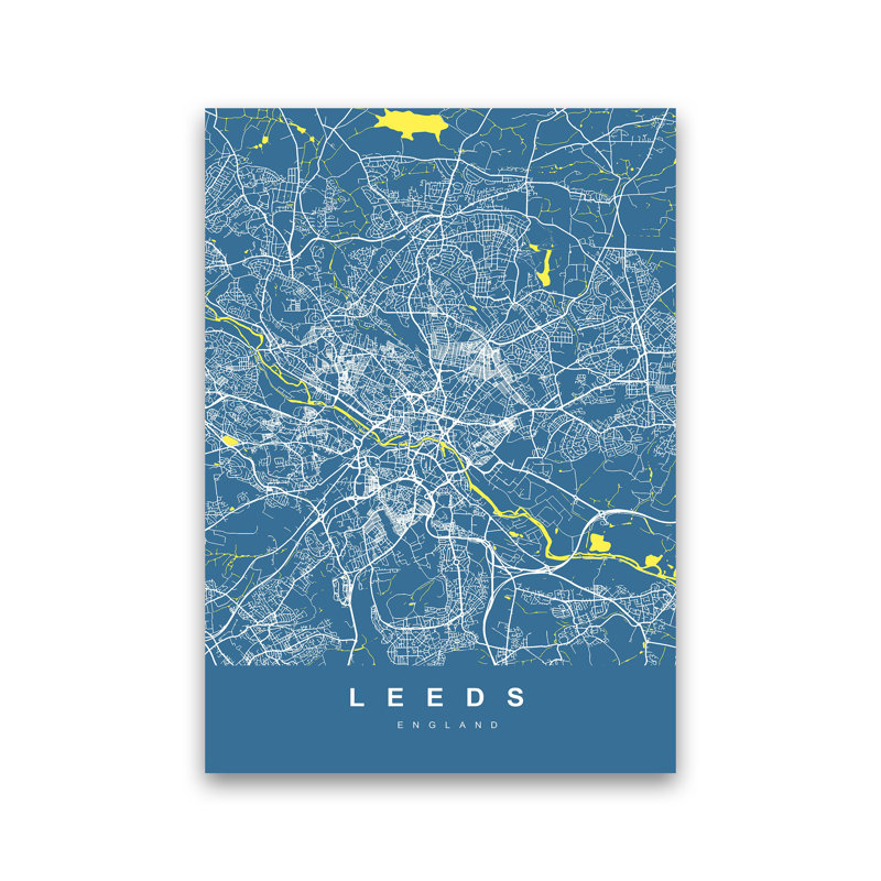 Leeds II - Print, Wrapped Canvas, 42cm H x 30cm W x 1cm D