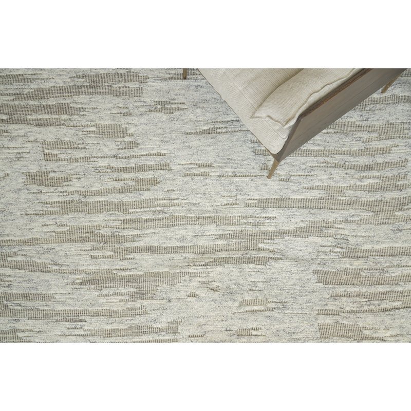 Calibre Handmade Wool Abstract Area Rug, Rectangle 6' x 9'