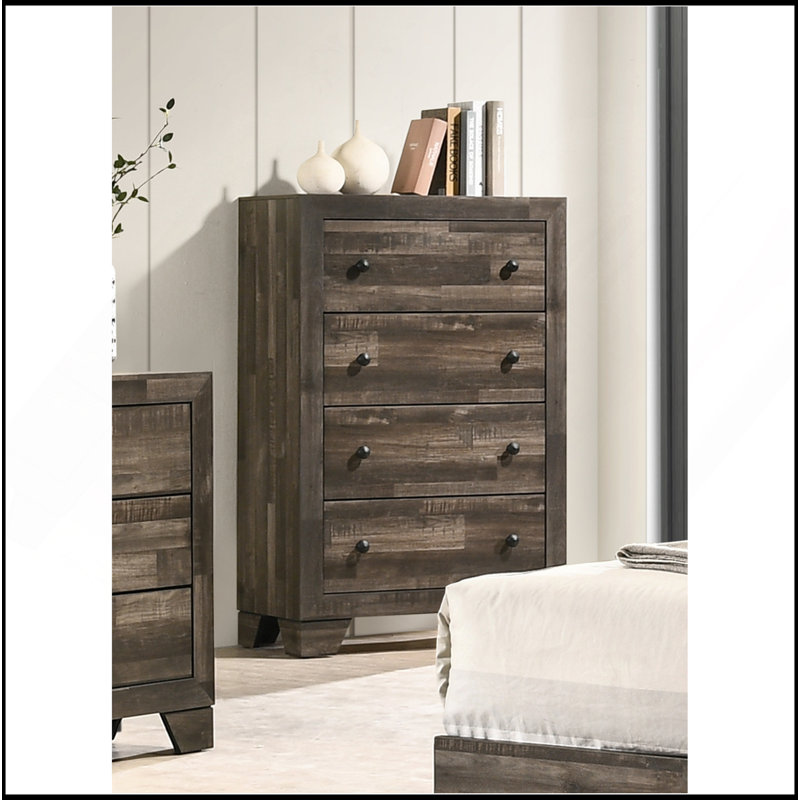Mobilier de chambre à coucher 1Pc Rustic, Gris / brun rustique