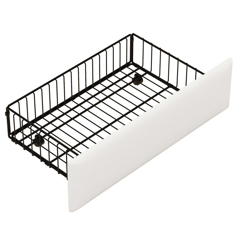 Upholstered Daybed With Storage Drawers, Charging Station And LED Lights, White