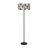 59.8" Modern Floor Lamp with Leaf-Pattern Fabric Shade-1853019323