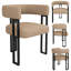 Fabric Upholstered Metal Armchair-1116653612-1116653613
