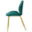 Chaise d'appoint rembourrée en velours Letellier Mauldin-1756984590