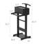 Wooden Clothing Rack with Shelves and Valet Stand