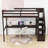 Twin Size Wooden Loft Bed With Built-In Desk And Storage-1699348006