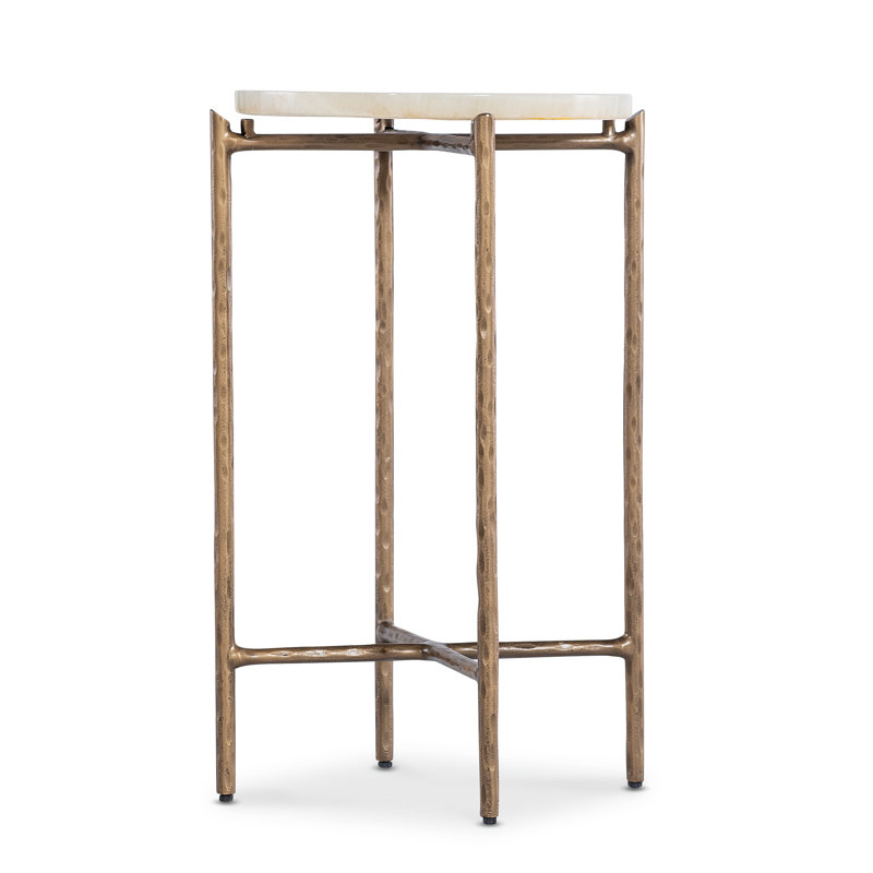 Melange Stone End Table