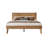 Queen Size Solid Wood Platform Bed Frame with Headboard & Footboard, Center Metal Legs, 12 Heavy-Duty Slats, Noise-Free & Anti-Slip Design, Easy Assembly, No Box Spring Needed, Barnwood Finish-185807616-185807619