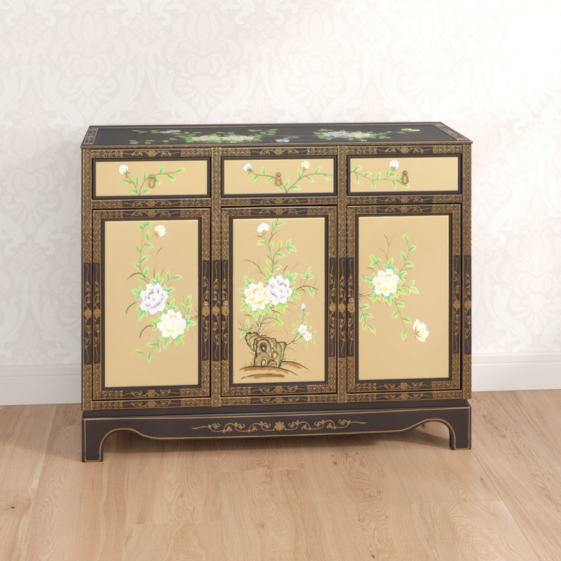Gold Leaf Hand Painted Sideboard
