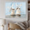 Gray Minimalist Windmills - Wind Turbines, art mural