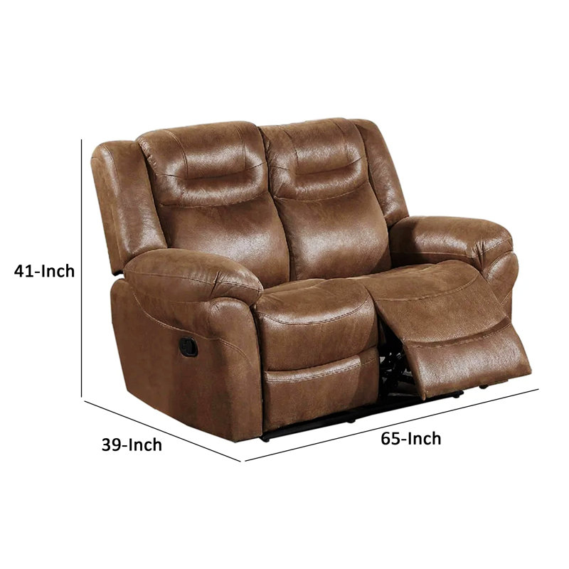 Power Reclining Loveseat Chair with Pull Tab Mechanism,Modern Comfort and Convenience
