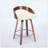 2PCS Swivel Cushion Seat Stools With Wood Back-1850444642