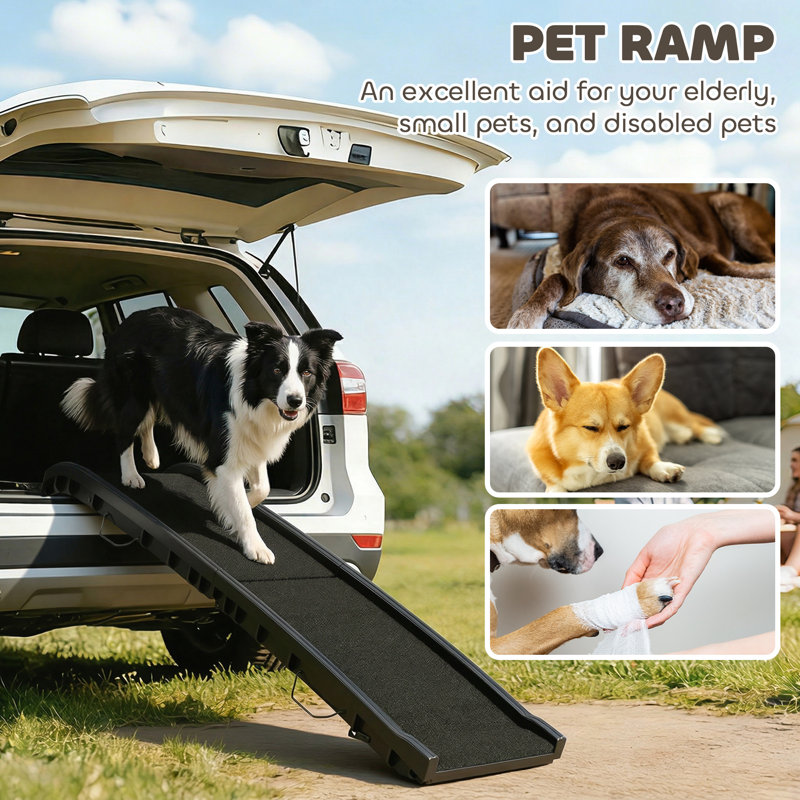 Dog Ramp for Cars Frosted AntiSlip Surface Lightweight