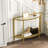 Kimblery 36.2'' Glass Top Console Table