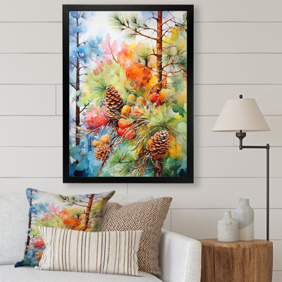 «Pine Tree Autumn Symphony II», reproduction sur toile