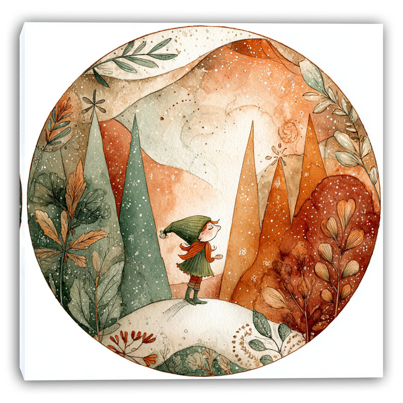 «Autumn Wanderer», art mural sur toile tendue, H 20 po x l 20 po
