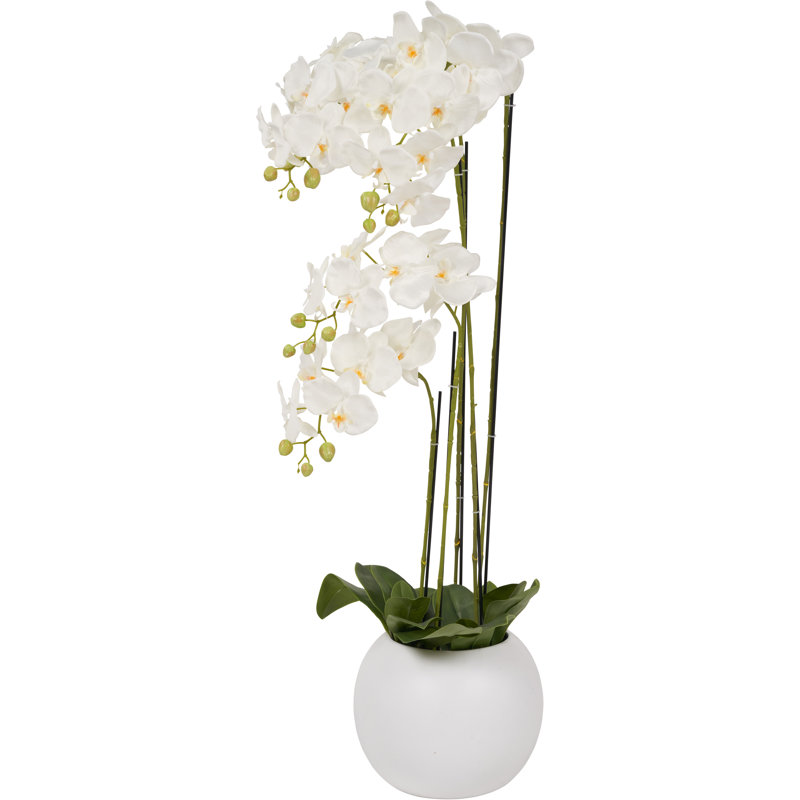 115cm Faux Plant in Cement Pot