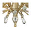 Lustre à un étage à six lumières Fredrick Ramond Eve avec boutons en cristal à facettes