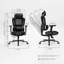     Fauteuil de jeu ergonomique avec coussin moelleux épais, accoudoirs lombaires réglables et 3D - Noir-1390426180