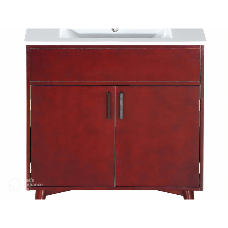 Ensemble de meuble-lavabo Abundant, Espresso