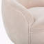 Fauteuil demi-tonneau pivotant en sherpa Gwenlyn 360-106839949