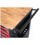 Chariot à outils robuste à 4 tiroirs avec roulettes et plateau en bois - Tablette réglable, rangement pour grande capacité