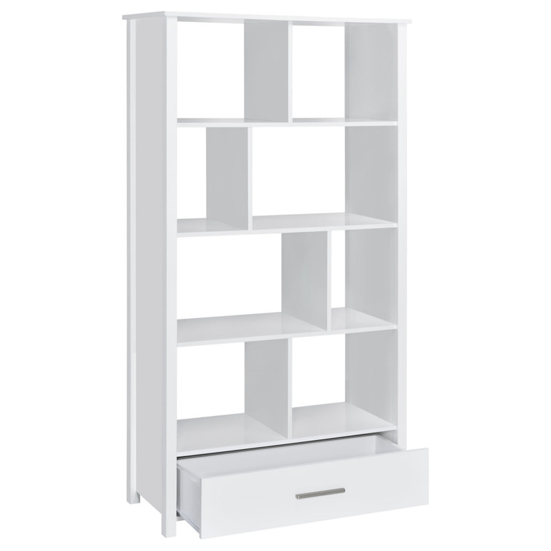 Bibliothèque de rangement Dylan, Blanc brillant