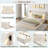 Upholstered Bed Frame With High Wingback Headboard, Reading Lamps And Usb Port-292132319