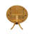 Dublin Dining Room Table - a Round kitchen Table Top with Dropleaf & Pedestal Base, 42x42 Inch, Oak-1623425132-1639237196