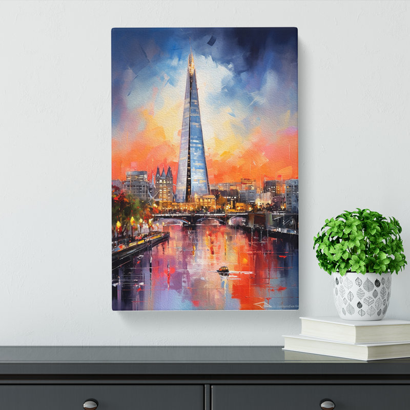 The Shard Action No.3 - Print, 60cm H x 40cm W x 3cm D